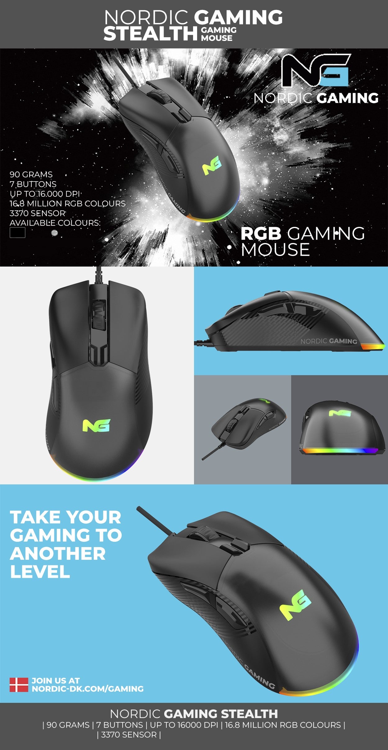 Nordic Gaming Stealth Gaming Mouse